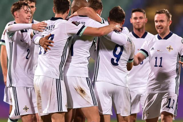 FIRST-HALF LEAD: Northern Ireland had taken a 1-0 lead through Connor Washington. Picture: Getty Images.