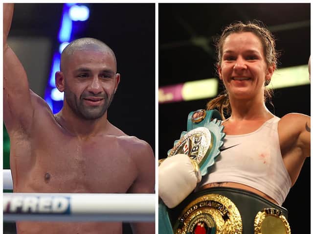 TITLE DEFENCES: For Kid Galahad and Terri Harper. Pictures: Getty Images.