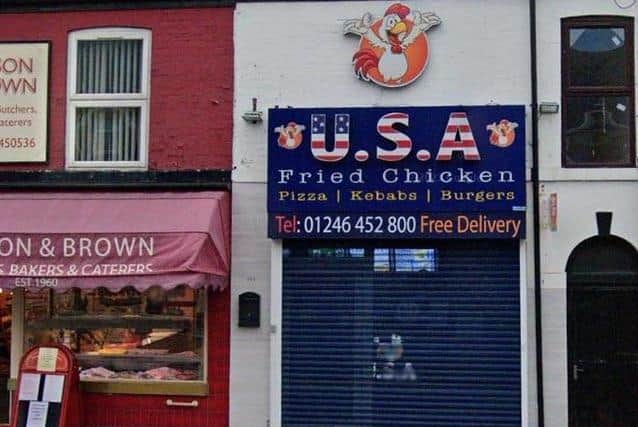 USA Fried Chicken, on Sheffield Road, Chesterfield.