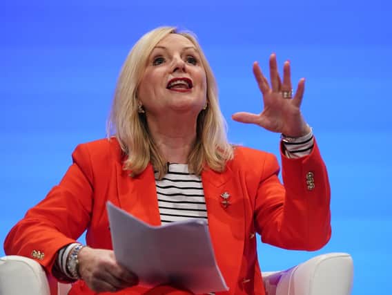 West Yorkshire Mayor Tracy Brabin speaking at the Labour Party conference in Brighton in September