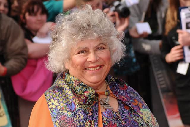 Actress 
Miriam Margolyes attends the World Premiere of Harry Potter and The Deathly Hallows - Part 2  (Photo by Ian Gavan/Getty Images)