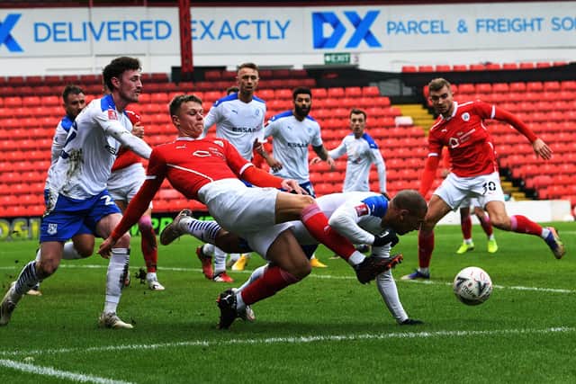 Barnsley's Mads Anderson has been a big miss for the Reds this season. Picture: Jonathan Gawthorpe