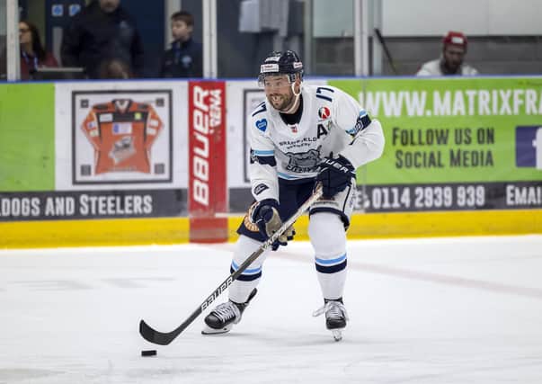 Jason Hewitt is leading the way for Sheffield Steeldogs already this season, racking up points in a similar way to how he did during the 100-plus season he enjoyed with Hull Pirates in 2019-20. Picture courtesy of Peter Best.