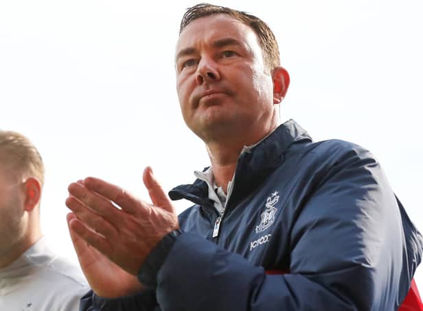 Derek Adams: Happy with performance but not result. Picture: Getty Images