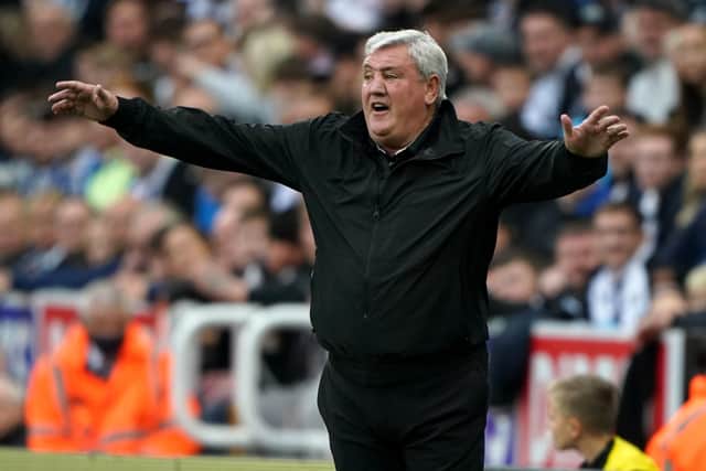 Newcastle United manager Steve Bruce during his 1,000 game in management against Spurs on Sunday.