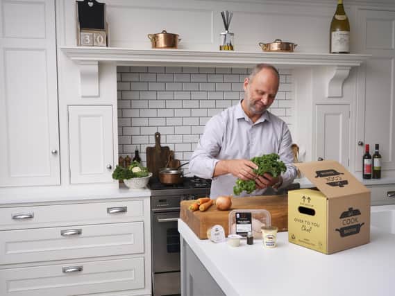 Booths has launched ‘Let’s Cook’ recipe boxes with chef Simon Rogan. (Picture: Booths).