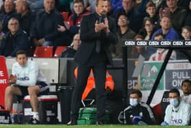 Sheffield United manager Slavisa Jokanovic tries to encourage his players in Tuesday night's 2-1 home loss to Millwall. Picture: Sportimage