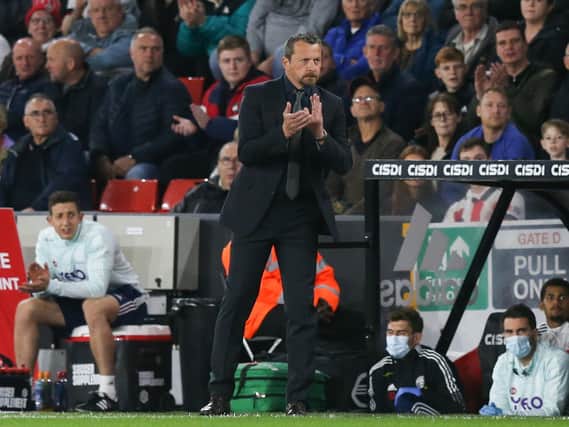 Sheffield United manager Slavisa Jokanovic tries to encourage his players in Tuesday night's 2-1 home loss to Millwall. Picture: Sportimage