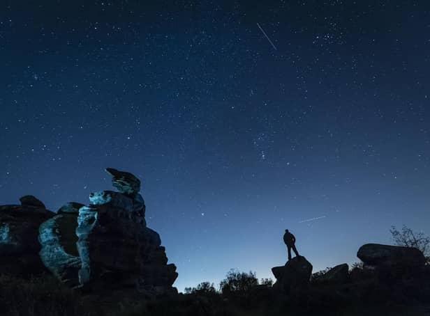 Stargazing at Brimham Rocks. (Pic credit: Danny Lawson / PA)