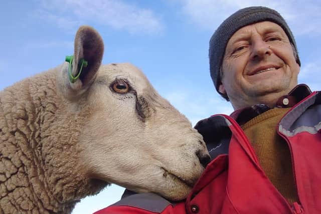 Will Terry, the NFU's regional board chairman, on his farm, where he keeps sheep and cattle on the coastline in Ravenscar