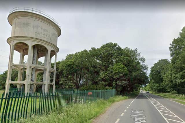 The water tower on the Great North Road