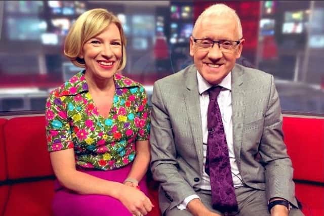She says she 'learned a lot' from the retired Harry Gration