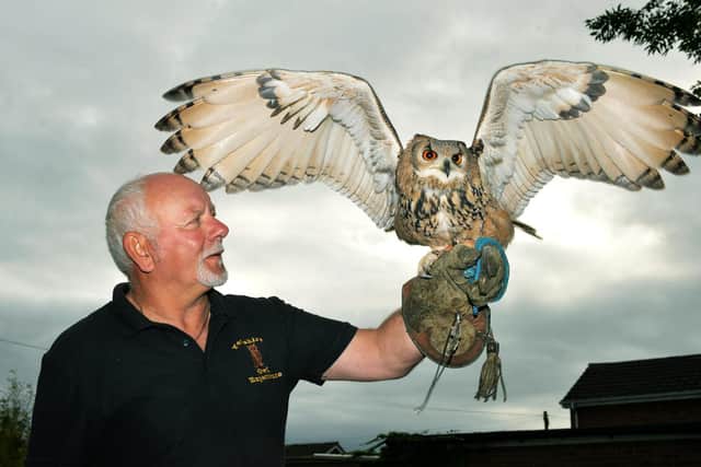 Steve with Casper the owl