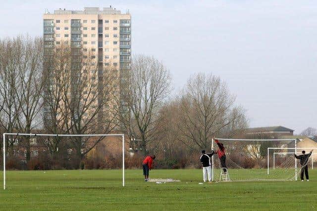 A Sunday league referee was 'offered out in the car park' by' parent in Chesterfield.
