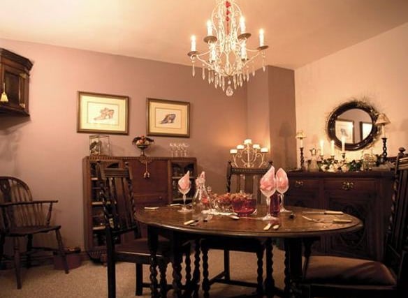 The formal dining room is spacious and benefits from having a front facing window.