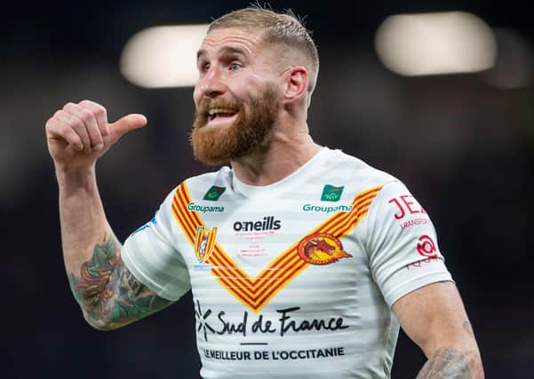 Catalans' Sam Tomkins: Injury would have ruled him out of World Cup had it gone ahead. Picture: SWPix.