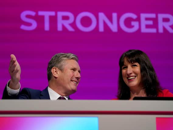 Keir Starmer and Rachel Reeves at the Labour party conference.