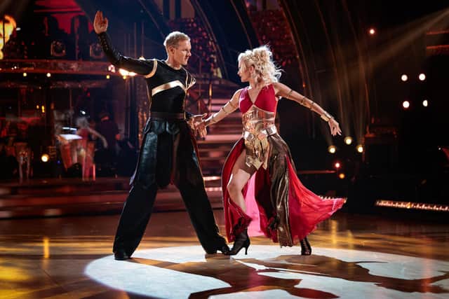 Dan Walker and Nadiya Bychkova during the the dress run for the second episode of Strictly Come Dancing 2021.