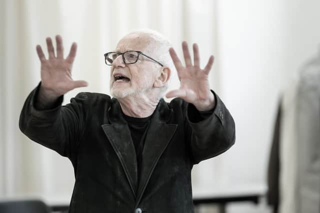 McDiarmid in rehearsals for The Lemon Table. (Photo by Marc Brenner).