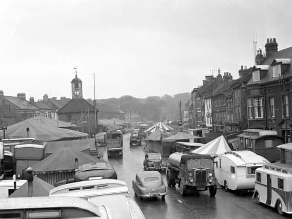 A fair at Yarm High Street from 1954. (Hartlepool Mail).