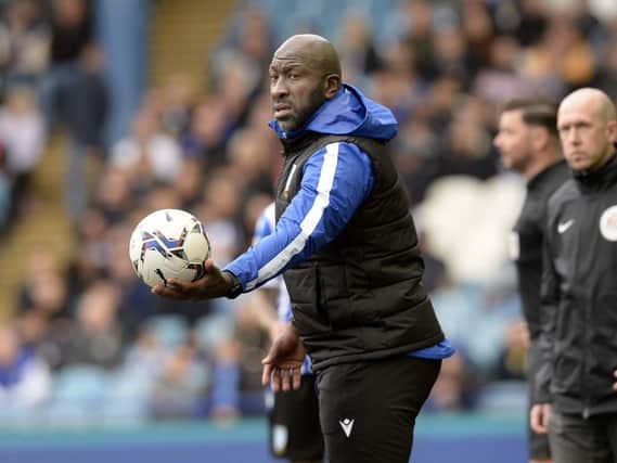 FRUSTRATION: But Darren Moore was looking for the positives from Sheffield Wednesday