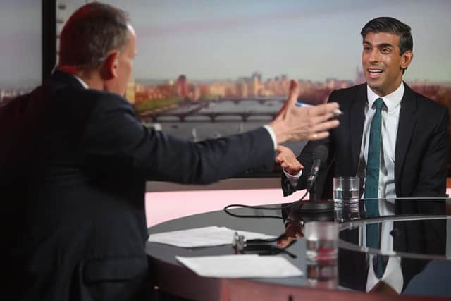 Rishi Sunak appeared on The Andrew Marr show this morning.