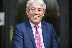 John Bercow talked to The Yorkshire Post after paying a visit to Yorkshire to speak at a fundraising dinner from Kim Leadbeater. Picture: Jim Fitton