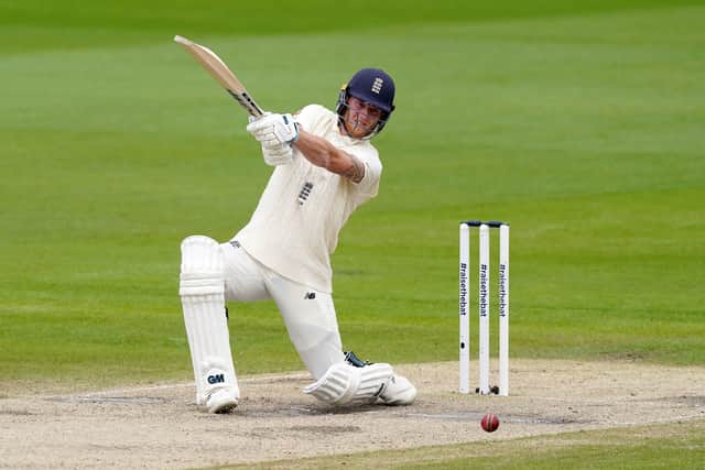England's Ben Stokes will hopefully return to play more drives through the covers like above. Picture: Jon Super/PA