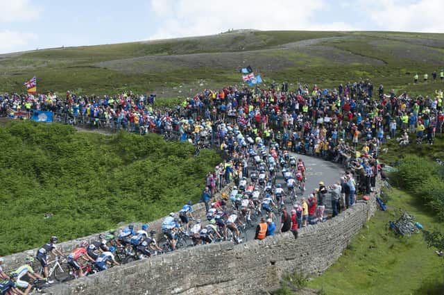 This was the 2014 Tour de France passing over Grinton Moor - now part of Rishi Sunak's Richmond constituency.