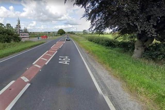 The A64 near Flaxton, North Yorkshire, where Ellie Hunt, Oscar Hunt, and mum Shirley Hunt died in a collision on August 24.