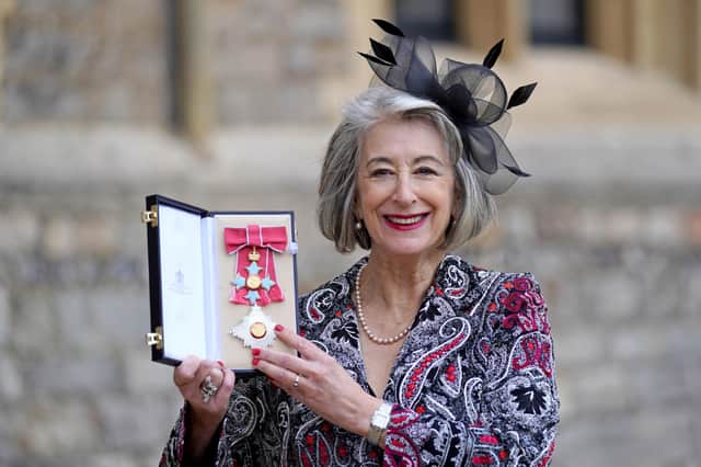 Dame Maureen Lipman after an investiture ceremony at Buckingham Palace.