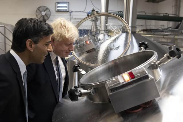 Boris JNohnson and Rishi Sunak undertook a brewery visit after the Budget.