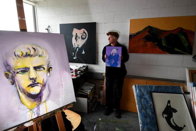 Artist Paul Evans pictured at Studio 42 in Sheffield