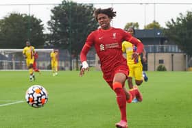 PRO DEBUT: Harvey Blair, who was born in Huddersfield, made the first senior appearance of his career as he featured for Liverpool in their Carabao Cup tie against Preston North End. Picture: Getty Images.