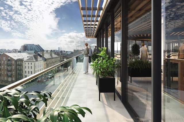 Bespoke facilities will include glass walls and two private roof terraces