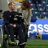 Rob Burrow who has been left paralysed and unable to speak as a result of MND has never stopped campaigning for further research. Picture: Matthew Merrick Photography.