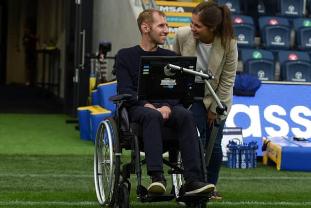 Rob Burrow who has been left paralysed and unable to speak as a result of MND has never stopped campaigning for further research. Picture: Matthew Merrick Photography.