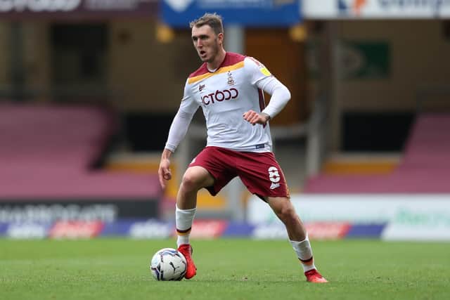 FIGHTING TO BE FIT: Bradford City midfielder Callum Cooke. Picture: Getty Images.