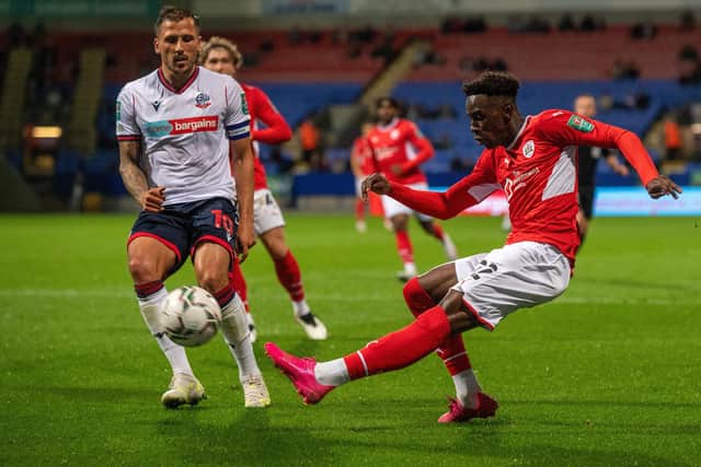 Confidence boost: Barnsley's Devante Cole also got off the mark against the Blades. Picture Bruce Rollinson