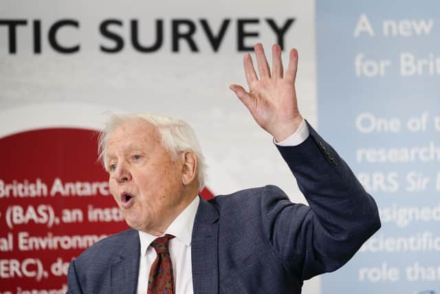 Sir David Attenborough, speaking ahead of the COP26 climate change summit.