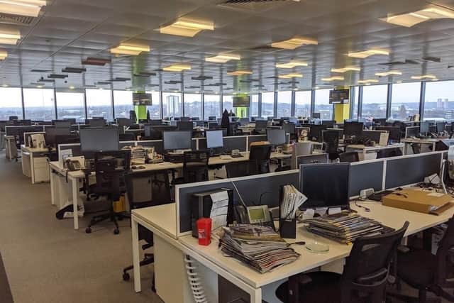 The Yorkshire Post newsroom prior to the Covid pandemic.