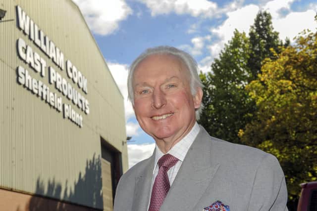 Sir Andrew Cook is a Yorkshire industrialist and chairman of William Cook Holdings.