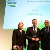 EnviroVent winning Manufacturer of the Best Green Product six years ago at The Yorkshire Post Environment Awards.