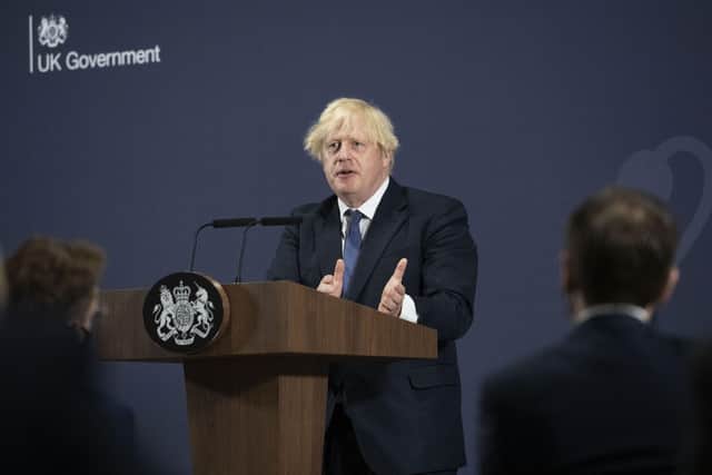 This was Boris Johnson delivering a speech on levelling up - but what does it actually mean and does the Prime Minister know the answer?