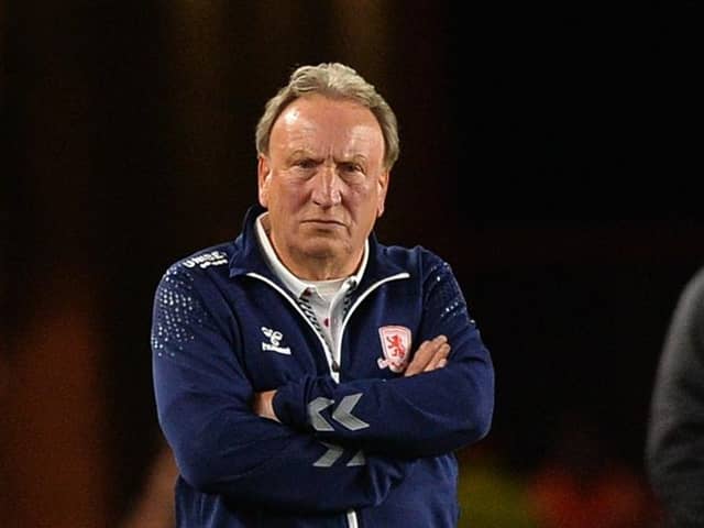 DISAPPOINTED: Middlesbrough manager Neil Warnock Picture: Jonathan Gawthorpe