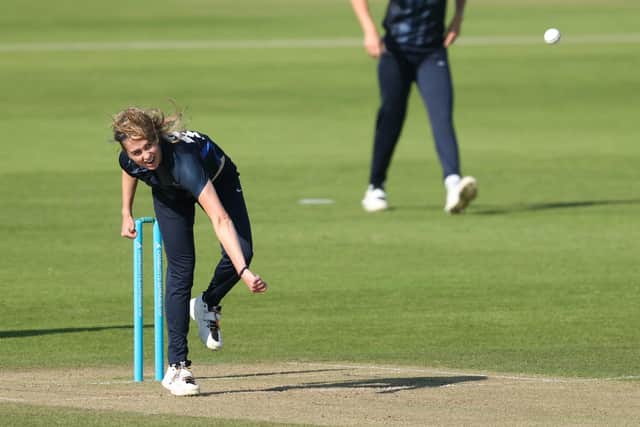 Northern Diamonds' left-arm seamer Rachel Slater has earned herself a new deal for 2022. Picture by John Clifton/SWpix.com