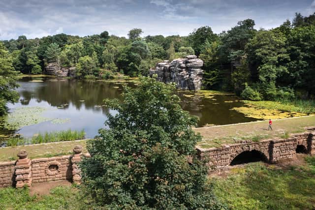 The restored Plumpton Rocks pleasure gardens near Harrogate