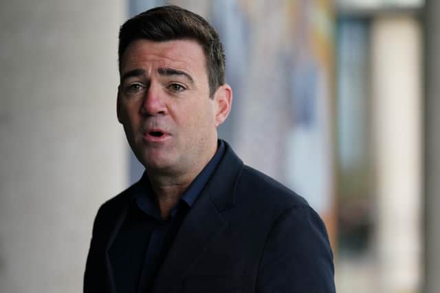 Mayor of Greater Manchester, Andy Burnham pictured in October 2021