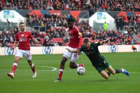 FALLING DOWN: Barnsley fell to a seventh straight defeat at Bristol City on Saturday, prompting the exit of manager Markus Schopp Picture: Simon Galloway/PA