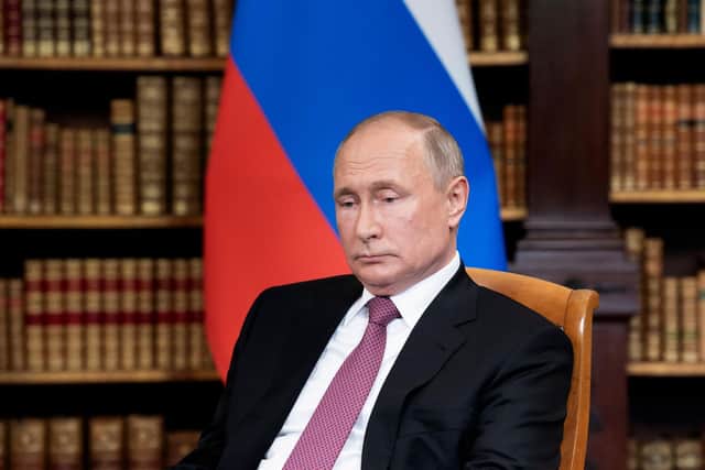 Russian President Vladimir Putin. Photo by BRENDAN SMIALOWSKI/AFP via Getty Images.